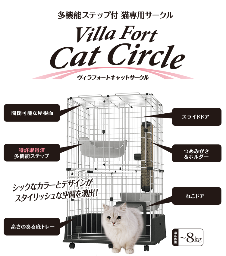 └ Villa Fort｜ヴィラフォート：キャットサークル for Cat | Add.Mate