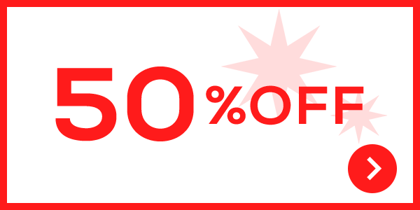 決算セール50%OFF