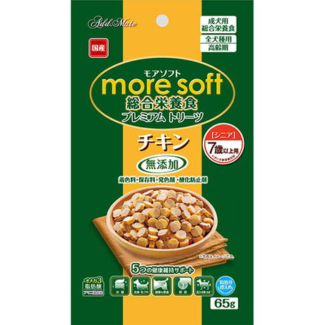 Add Mate アドメイト 無添加総合栄養食 More Soft モアソフト プレミアムトリーツ チキン シニア 65g Petio ペティオオンラインショップ