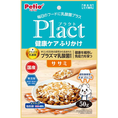 ペティオPetio猫用おやつプラクト健康ケアふりかけササミ鶏肉乳酸菌トッピング国産はオボプロン配合