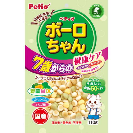 ペティオPetio犬用おやつ体にうれしいボーロちゃん7歳からの健康ケア野菜Mix小型犬中型犬大型犬は歯磨きできる