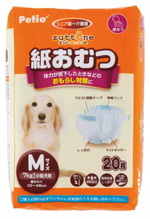 Zuttone ずっとね 老犬介護用 紙おむつ ｍ 枚 Petio ペティオオンラインショップ