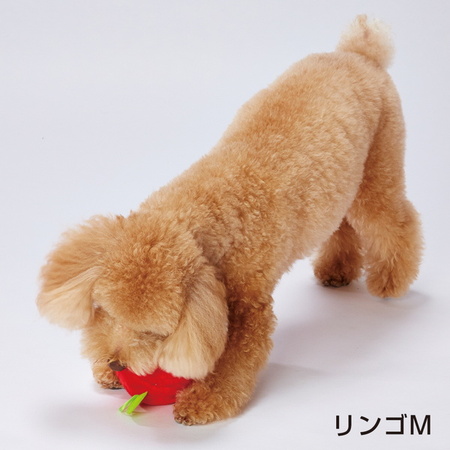 ペティオPetio犬用おもちゃもぎたてフルーツボールリンゴ赤レッドはかわいい