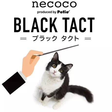 ペティオPetio猫用おもちゃｎｅｃｏｃｏBLACKTACT猫じゃらしブラックフェザーはまるで指揮者のよう