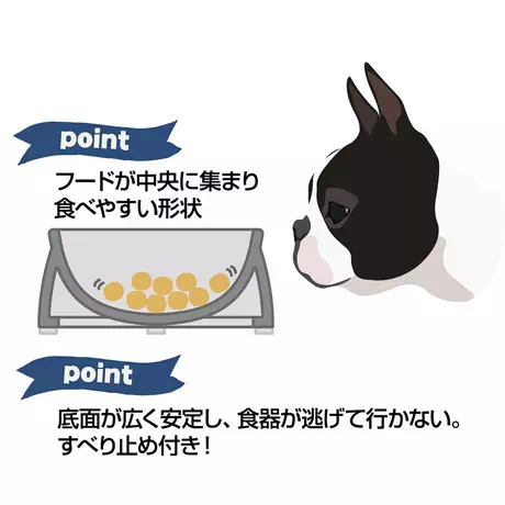 ペティオPetio安定した犬用食器Porta木目調陶器食器ペット用Sサイズはすべり止め付き